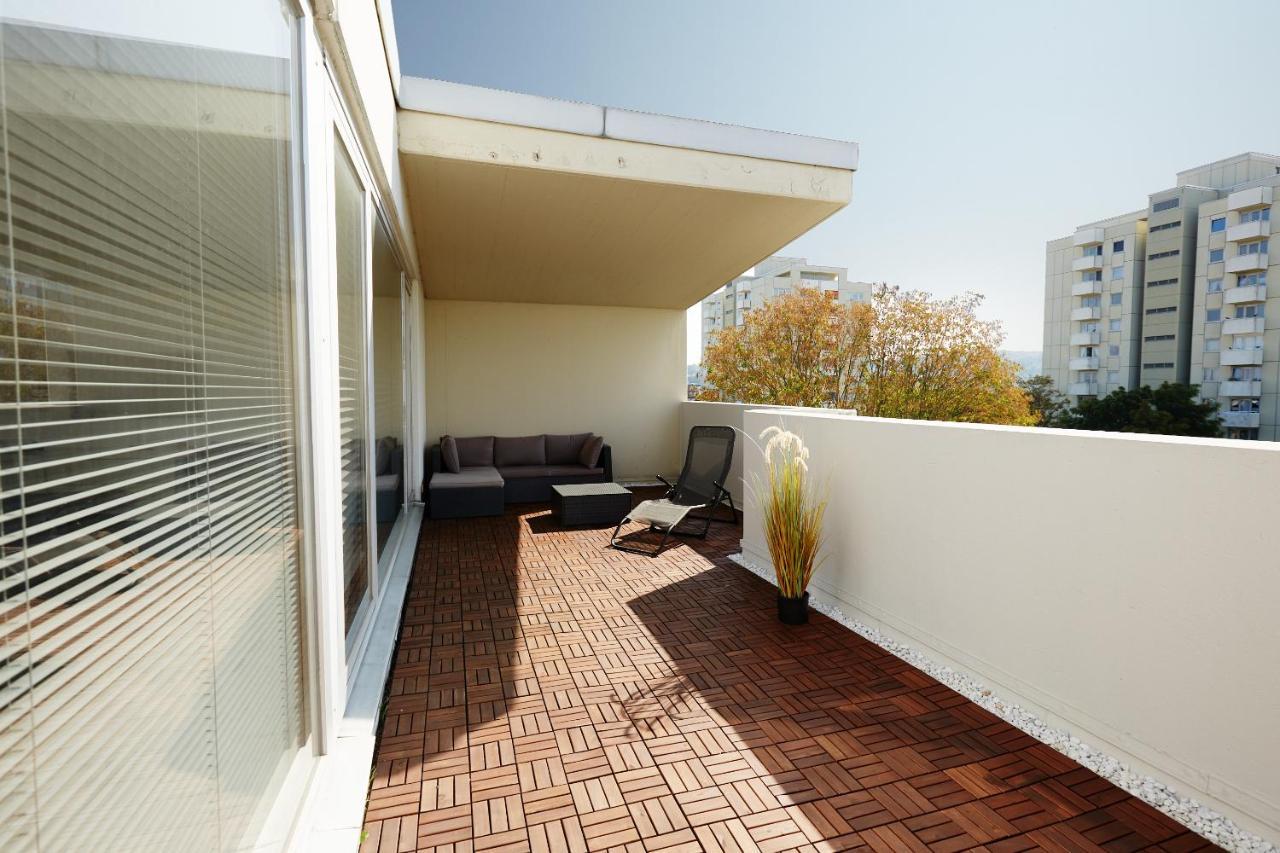 Stylisches Penthouse In Karlsruhe -Durlach 外观 照片